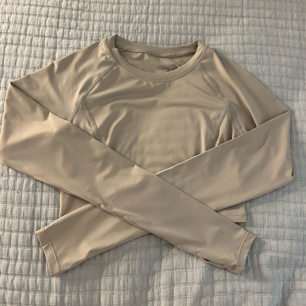 Women's Long Sleeve light gray Top